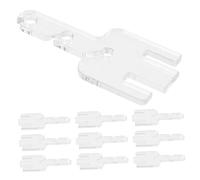 ibasenice Thread Tension Assembly 10Pcs Yarn Tensioner Forks for Addi King Express Knitting Machines Removable Rods for Accurate Tension Adjustment in Knitting Studios