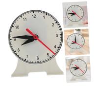 ibasenice Three-hand Teaching Clock Model for Learning Educational School Clock for Classroom Display and Telling Practice
