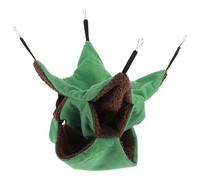 ibasenice Three-layer Hamster Hammock Animals Hanging Nest Wear-resistant Lint 11.79x11.79x0.39inch Home Pet Shop Creative Attractive Long Serve Life Hamster Hanging Bed Mat