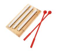 ibasenice Three-tone Chime Bell Mallet for Mindfulness Meditation Classroom Management and Chakra Healing Instrument for Yoga and Relaxation