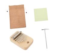 ibasenice Thumb Piano Beginner Portable Musical Instrument Wood Mini Finger Piano for Home Practice and Playing Music