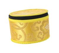 ibasenice Tibetan Singing Bowl Storage Case Compact Buddha Sound Bowl Bag for Meditation Handmade Nepal Yellow for and Items