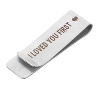 ibasenice Tie Clip Necktie Bar, Stainless Steel Silver, Simple Design, Easy, Father the Bride Suit Accessory for Wedding