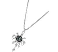 ibasenice Titanium Steel Compass Necklace and Simple Design with Functional Compass Silver Long Chain Pendant for Men and Women for Outdoor Travel and Graduation Gifts