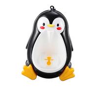 ibasenice Toddler Urinal Boy Pee Potty with Lovely Penguin Shape, Space-Saving Black Pp Material Cartoon Animal Potty for Bathroom Training, Unique Design for Boys and Girls and Children