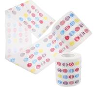 ibasenice Toilet Paper Comfortable Easter Printed 2 Rolls with Delicate Patterns Practical Bathroom Tissue Made from Wood Pulp, Beautiful and Soft for Travel and Everyday Use