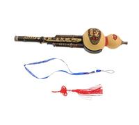 ibasenice Traditional Cucurbit Flute Purple Bamboo Chinese Musical Instrument C-note Beginner Hulusi