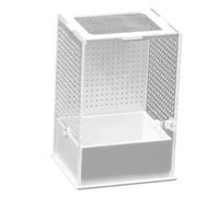 ibasenice Transparent Reptile Breeding Box Durable Terrarium for Pet Keeping Insect Feeding Case Wear Resistant Design for Easy Observation and Cleaning