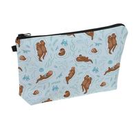 ibasenice Travel Cosmetic Toiletry Bag with Animal Pattern, Sturdy Polyester Makeup Pouch that Stands Upright for Men and Women, for Weekend Getaway Or Travel Organiser