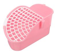 ibasenice Triangle Plastic Pet Toilet Potty Trainer Corner Litter Box for Guinea Pig Bunny Hamster Indoor Small Animal Toilet Pan