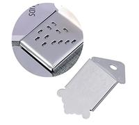 ibasenice Triangle Plated 8-String Mandolin Tailpiece with Removable Coverplate and Screws for Mandolin Part Replacement Guitar Maker