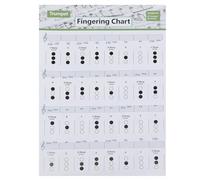 ibasenice Trumpet Chord Practice Chart for Beginners on Coated Paper with Assorted Colour Printing, Easy to Read Fingering Guide with Good Visual Effect, Large Size for Random Color