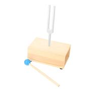 ibasenice Tuning Fork Wooden Box Sound Therapy Heart Chakra Solfeggio Forks Physical Acoustic Experiment Instrument