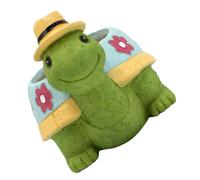 ibasenice Turtle Succulent Planter Pot with Drainage Resin Cute Animal Flower Pot for Plants Cactus and Succulents Compact Garden and Desktop Decoration Durable Outdoor Vase for Patio