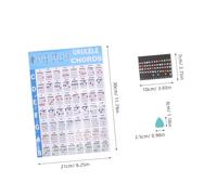 ibasenice Ukulele Chord Chart Set with Color Coded Notes and Removable Fret Markers Beginner Educational Poster with Picks Portable Music Theory Cheat for Personal Practice and Group
