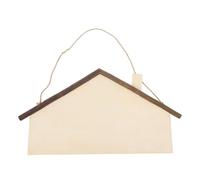 ibasenice Unfinished Hanging Wood Sign Blank Board for DIY Crafts and Home Decor, Smooth Beige Wooden Piece with Sturdy Hemp Rope, for Message Boards and Creative Wall Decoration