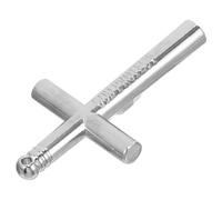 ibasenice Universal Drum Tuning Key Cross Drum Key Metal Square Head Silver Convenient Easy to Use for Jazz