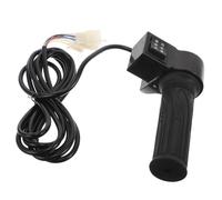 ibasenice Universal Electric Motorized Bike Thumb Throttle Kit with 3-Level Speed Control, 2.5M Cable Twist Throttle Handle for Electric Tricycle Forward and Reverse Acceleration