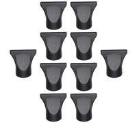 ibasenice Universal Nozzle Attachment for Hair Dryer Made of Sturdy Pp and Pc 10pcs Professional Concentrator Nozzles Black Styling Tool to Add Shine and Make Hair Healthy