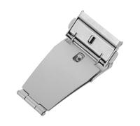 ibasenice Universal Stainless Steel Watch Band Butterfly Folding Clasp Double Push Button Solid Metal Buckle 22mm Replacement Strap for Men Women