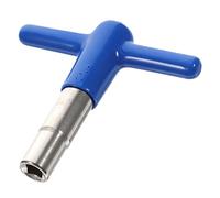 ibasenice Universal T-shaped Drum Key with Silicone Cover Lightweight Zinc Alloy Portable Drum Tuner Tool for Beginners Blue Colour