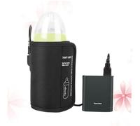 ibasenice USB Car Bottle Warmer Cover Portable Milk Heater with Overheat Protection Travel Accessory for Safe Use Compatible with Car Lighter Black