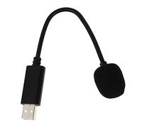 ibasenice USB Condenser Microphone for Desktop Computer, USB Plug Recording Mic with Gooseneck, Bendable Metal/ABS, Directional for Online Classes Streaming