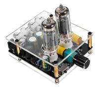 ibasenice Vacuum Electron Tube Valve Preamp Enhances Audio Effect for DIY Home Theater Systems Lightweight Phono Tube Preamp with Glass and Pcb Construction for Turntable and Modern Home