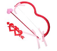 ibasenice Valentine S Day Cupid Costume Set Mini Bow and Arrow with Heart Glasses Romantic Cosplay Accessories for Halloween Christmas Bridal Shower and Couples Party Favors