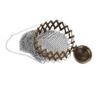 ibasenice Vintage 1920s Style Handmade English Coin Purse Silver Metal Mesh Small Change Holder Bag for Women Retro Party Accessory