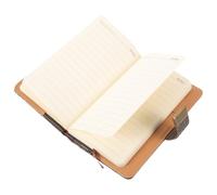 ibasenice Vintage A6 Journal Book with Lock, 200-page Thick Retro Diary Notebook, Pu Leather Travel Noting Book for Students and Office Conference Use