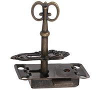 ibasenice Vintage Alloy Versatile Material Installation, Zinc Easy Antique Lock Iron Use for Cabinet Drawer DIY Project Furniture Security