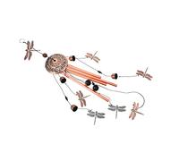 ibasenice Vintage Copper Plated Wind Bell Decor Retro Style Hanging Chime for Balcony Garden Outdoor Home with Durable Iron Pendant