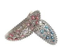 ibasenice Vintage Hair Clips Metal and Crystal Material Quick Styling Solution 2pcs with Firm Grip, Stylish and Elegant Decorative Barrettes for Women for Daily and Special Occasions