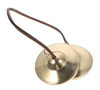 ibasenice Vintage Rhythm Meditation Cymbal Bell Pure Copper Percussion Instrument for Religious Ceremonies and Yoga Sessions