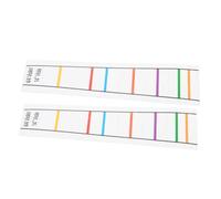ibasenice Violin Finger Position Guide Stickers for Accurate Note Placement 2pcs for Beginners 4/4 Size Pvc Decals with Markings Violin Learning Fingerboard Tape
