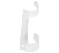 ibasenice Wall Mount Ironing Board Hanger Iron Stand White Iron EVA Continuous Rod High Loadbearing Capacity for Laundry Rooms and Garages