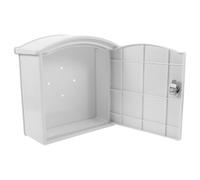 ibasenice Wall Mounted Milk Box with Lock Portable Milk Container Holder for Home Outdoor Use Stable Design Capacity for Bottles Letters Newspapers and Magazines