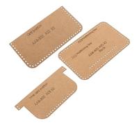 ibasenice Wallet Templates Stencils Wallet Tool for Beginners and Professionals Orange Kraft Paper Reusable Design Universal DIY to Cultivate Hand-on Ability