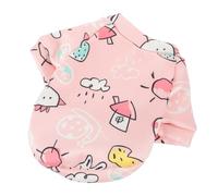 ibasenice Warm Keeping Dog Clothes for Winter Cute Cartoon Print Fleece Apparel for Small Dogs and Cats Stylish Chicken Design Easy to Wear Durable and Eye Catching