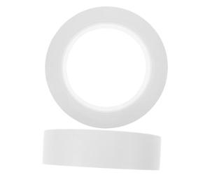 ibasenice Warning Adhesive Tape 2 Rolls White Floor Marking Tape 30mm X 3 Durable Outdoor for Sports Field Boundary and Workshop Safety Barricade