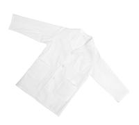 ibasenice Washable Lab Coat Unisex Scientist Costume with Pockets Loose Fit Long Sleeve Reusable Cloth Lab Coat for Boys and Party Birthday Cosplay Medium