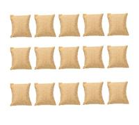 ibasenice Watch Display Pillows 15Pcs Jute Cloth Bracelet Display Cushions for Watches Bangles Chains Retail Home Travel Trade Shows