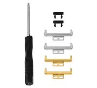 ibasenice Watch Strap Connector - 4pcs Metal Band Connector Adapter Buckle Compatible with Huawei Watch Fit 20mm