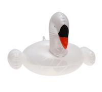 ibasenice Water Beer Holder Swan Inflatable Float Mat Swim Beer Mat Simple Holder Pvc Material