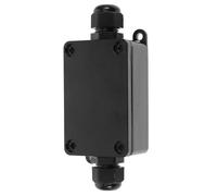 ibasenice Waterproof Junction Box Outdoor, IP66 Universal Electrical Project Box for External Wiring, ABS Plastic Weatherproof Enclosure for Garden Lights & Extension Cords, 11.5x4.5x3cm, Black
