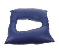 ibasenice Waterproof Raised Toilet Seat Cushion 16.1" X 16.1" Pu Leather Soft Padded Commode Chair Cushion for Elderly Seniors Bathroom Safety Aid