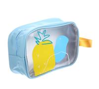 ibasenice Waterproof Swimsuit Bag with Dry and Wet Separation, Compact Pu Double Layer Design Toiletry Bag for Swimming and Travel, for Vacation and Camping