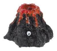 ibasenice Weatherproof Resin Volcano Statue for Outdoor Areas and Fish Tanks Compact Micro Landscape Volcano Ornament with Artistic Design