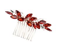 ibasenice Wedding Crystal Hair Comb Bridal Hair Side Comb Elegant Alloy Rhinestone Chic Shape for Brides and Bridesmaids at Christmas Banquet